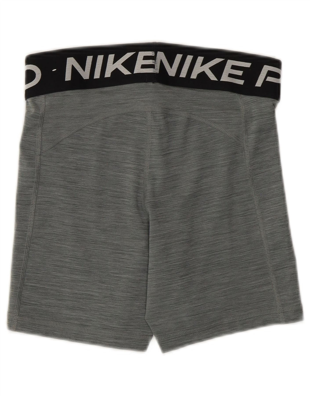 NIKE Womens Dri Fit Graphic Sport Shorts UK 10 Small  Grey Polyester