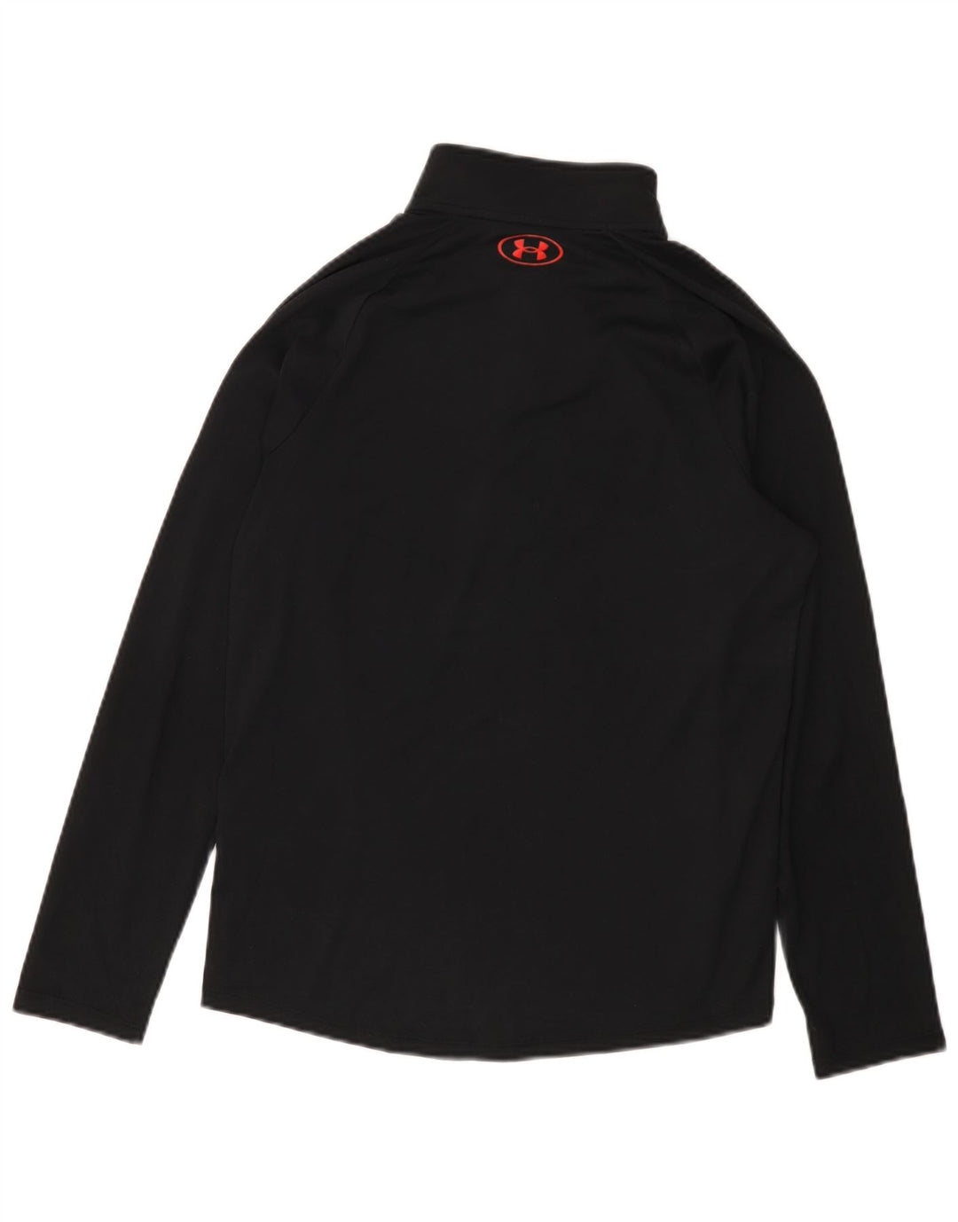 Under Armour Mens Zip Neck Pullover Tracksuit Top Small Black Camouflage
