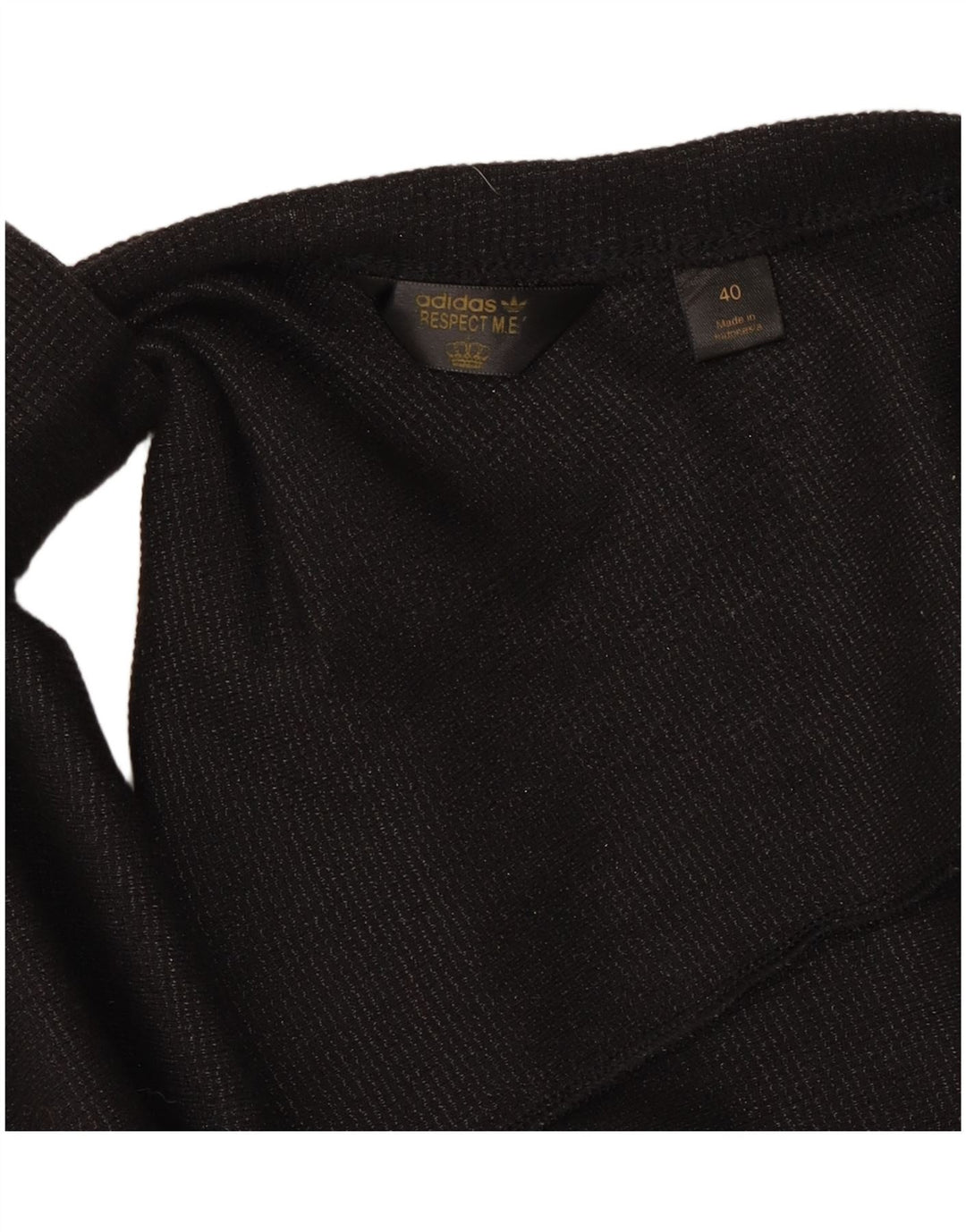 ADIDAS Womens Blouse Top IT 40 Small Black