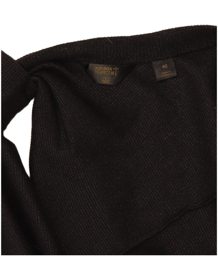 ADIDAS Womens Blouse Top IT 40 Small Black