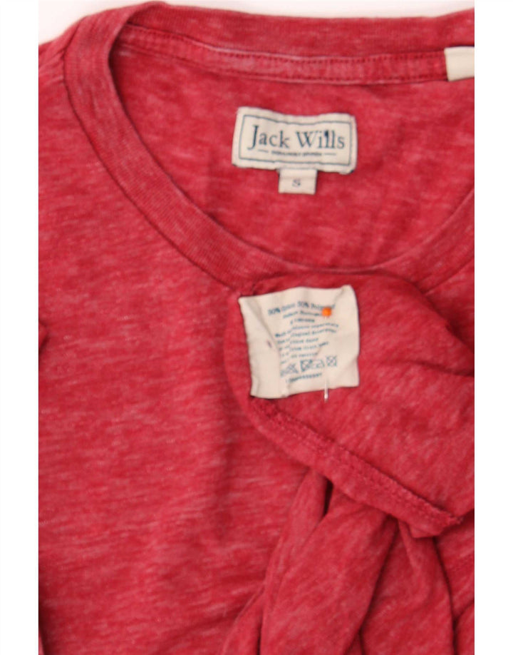 Jack Wills Mens T-Shirt Top Small Red Cotton