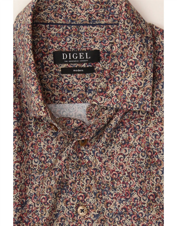 DIGEL Mens Modern Shirt Medium Multicoloured Floral Vintage Digel and Second-Hand Digel from Messina Hembry 
