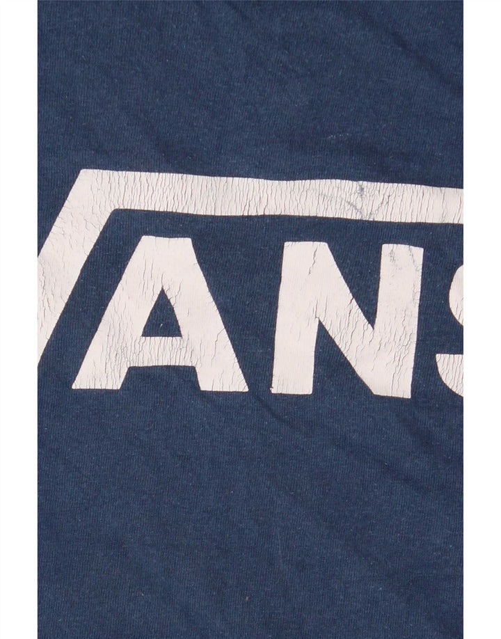 Vans Mens Graphic T-Shirt Top XL Blue Cotton