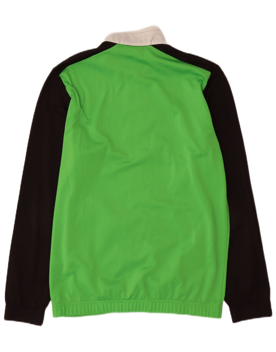 PUMA Boys Tracksuit Top Jacket 15-16 Years Green Colourblock Polyester