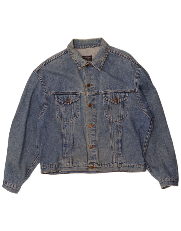 Benetton Mens Denim Jacket UK 42 XL Blue