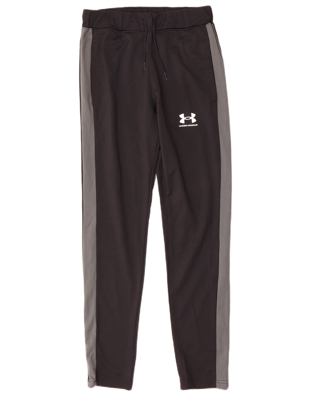 UNDER ARMOUR Mens Tracksuit Trousers Small  Black Colourblock Polyester