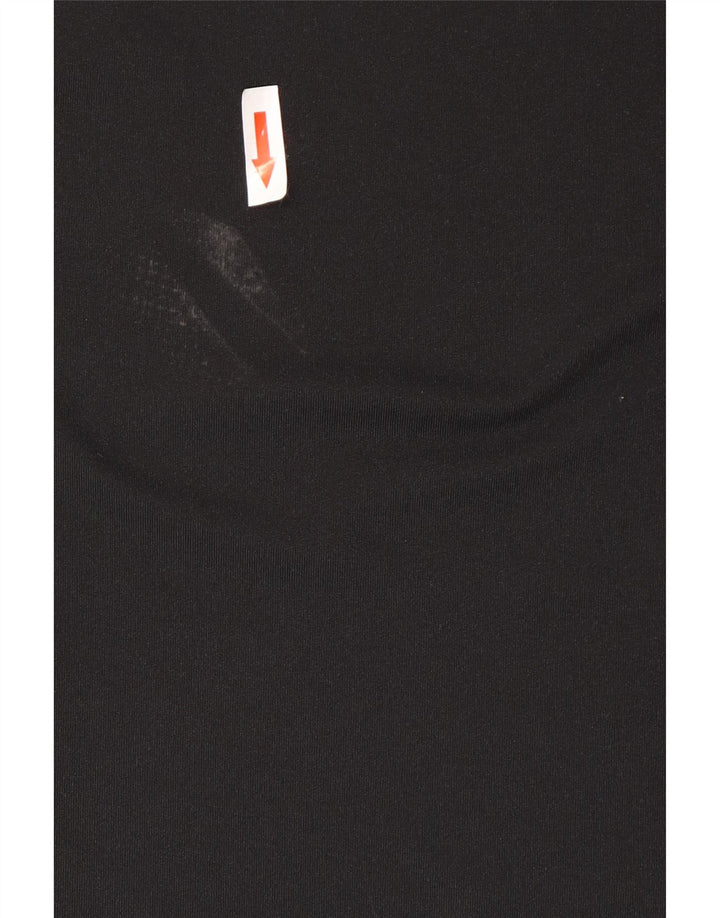 Adidas Mens Short Sleeve Regular T-Shirt Top Medium Black Colourblock