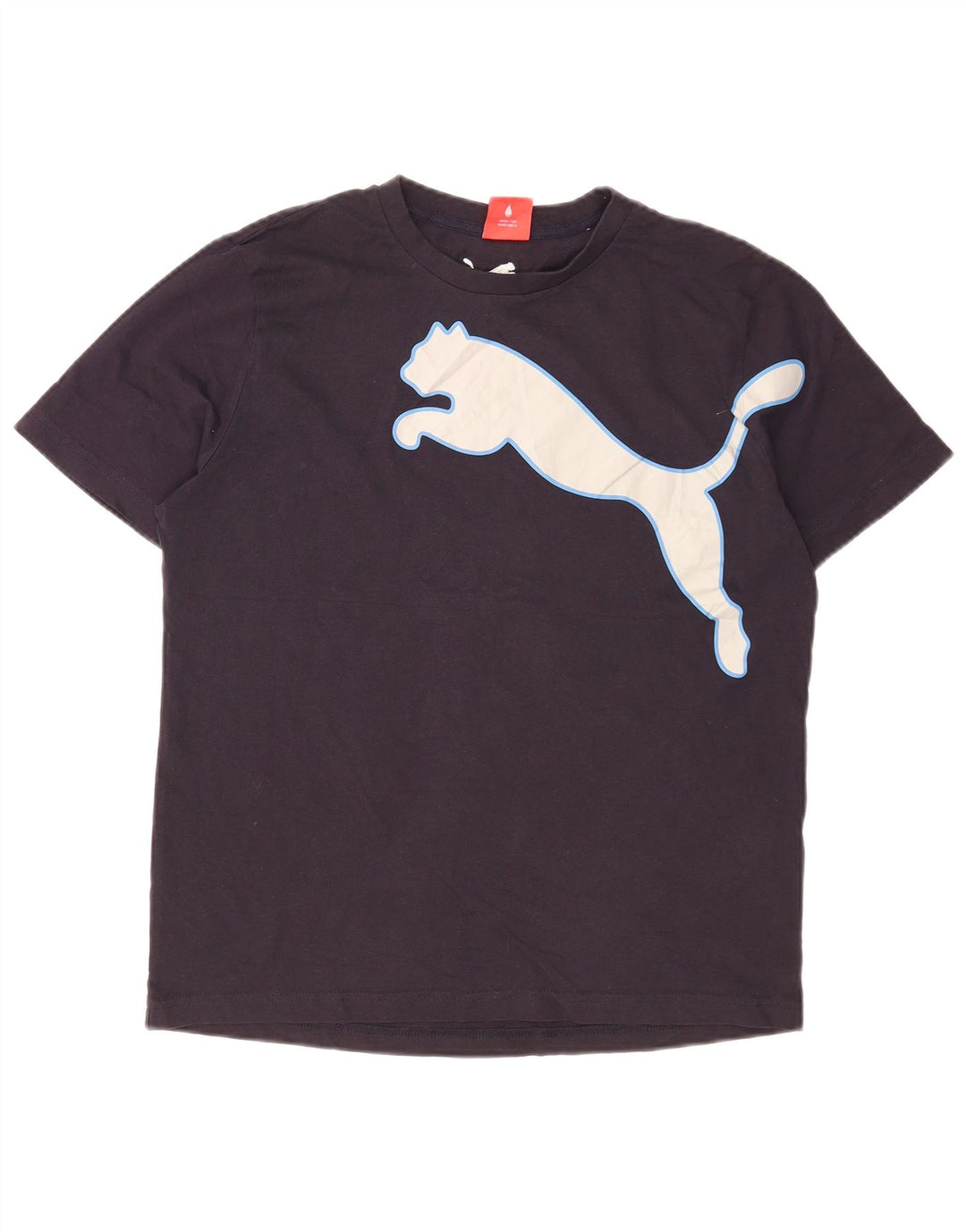 Puma Mens Graphic T-Shirt Top Medium Navy Blue
