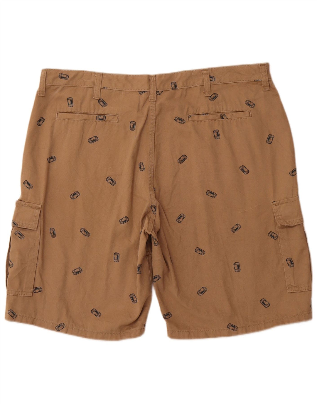 WRANGLER Mens Graphic Cargo Shorts W40 XL Brown Cotton