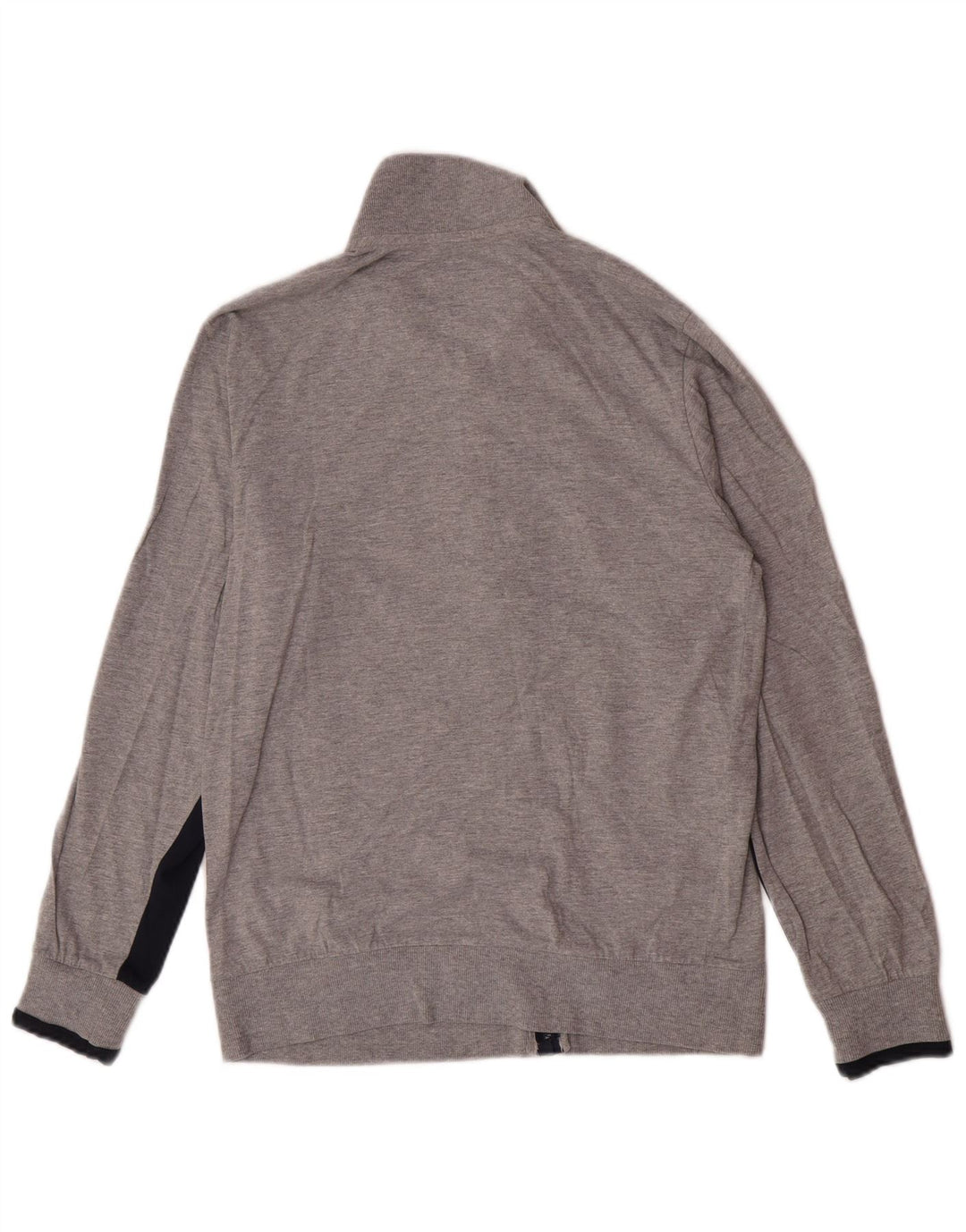 Lotto Mens Tracksuit Top Jacket Small Grey Colourblock Cotton