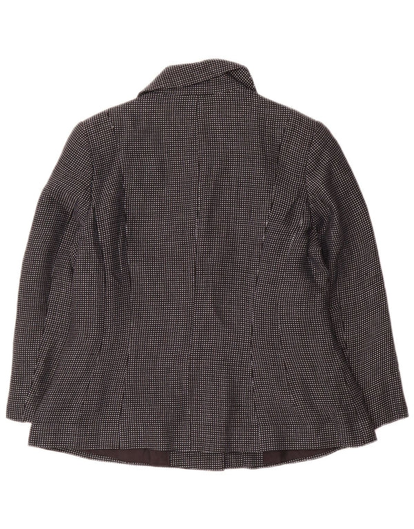Marks & Spencer Womens 4 Button Blazer Jacket UK 14 Medium Navy Blue