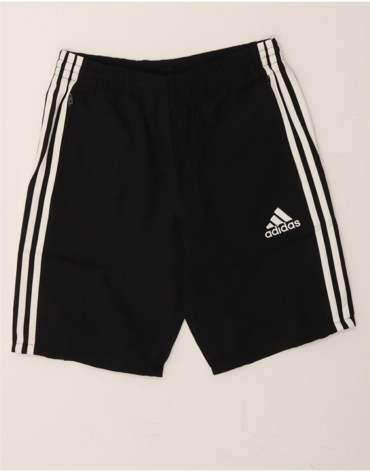 ADIDAS Boys Sport Shorts 13-14 Years Black Polyester Vintage Adidas and Second-Hand Adidas from Messina Hembry 