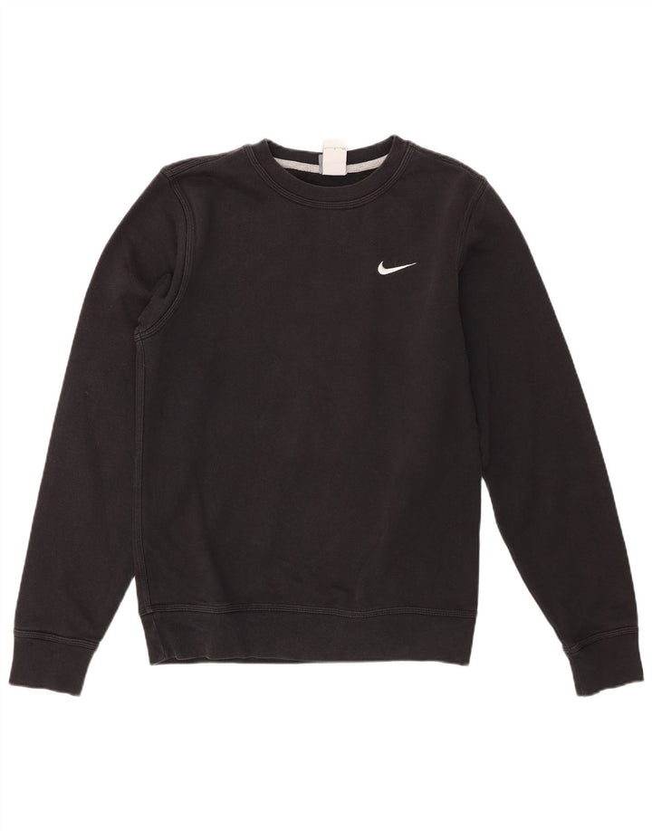 Nike Mens Sweatshirt Jumper Small Black Cotton