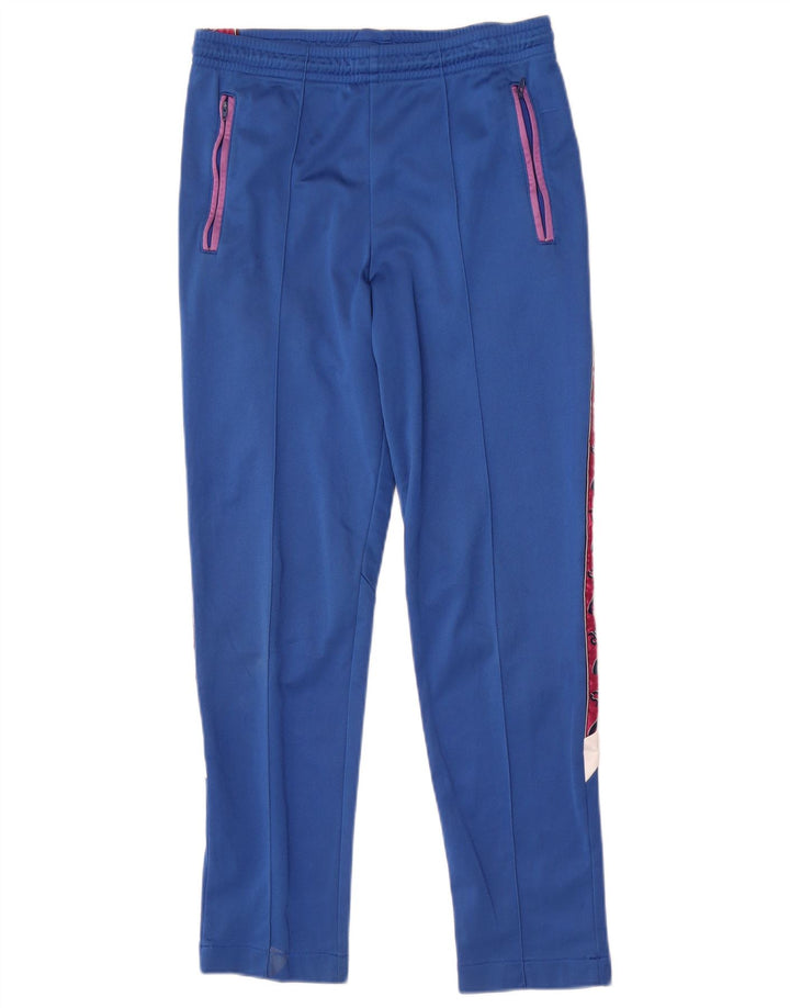 Asics Mens Graphic Tracksuit Trousers Medium Blue Colourblock