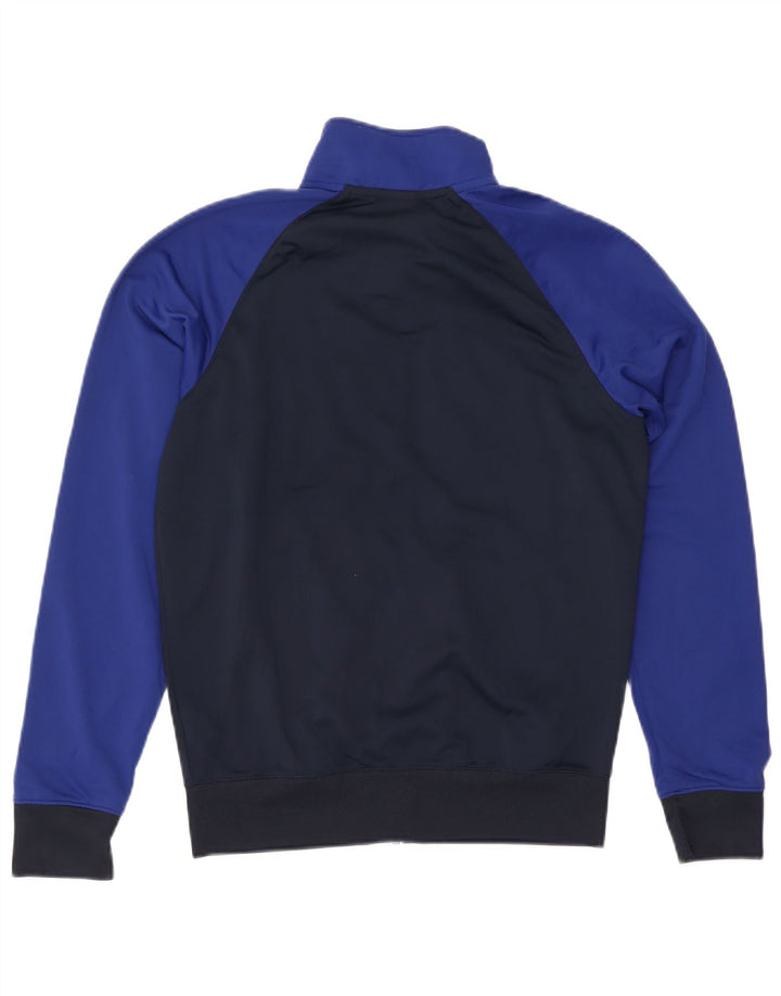 Nike Mens Tracksuit Top Jacket Small Navy Blue Colourblock Polyester