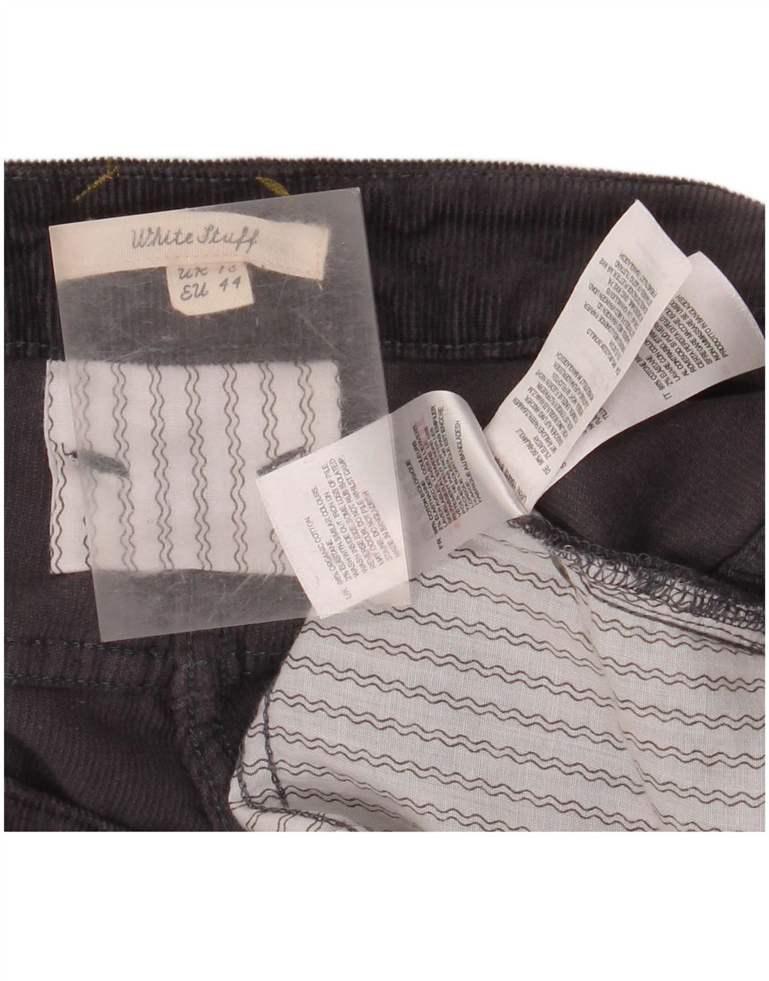 WHITE STUFF Mens Straight Corduroy Trousers UK 16 Large W32 L32 Navy Blue