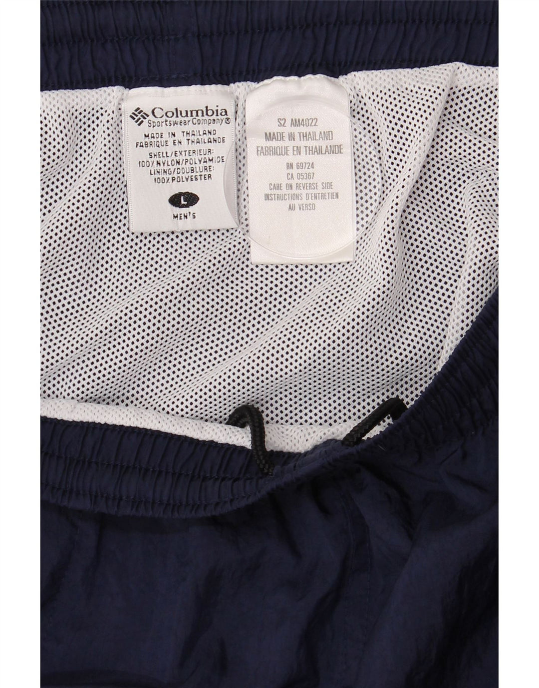 COLUMBIA Mens Sport Shorts Large Navy Blue Nylon