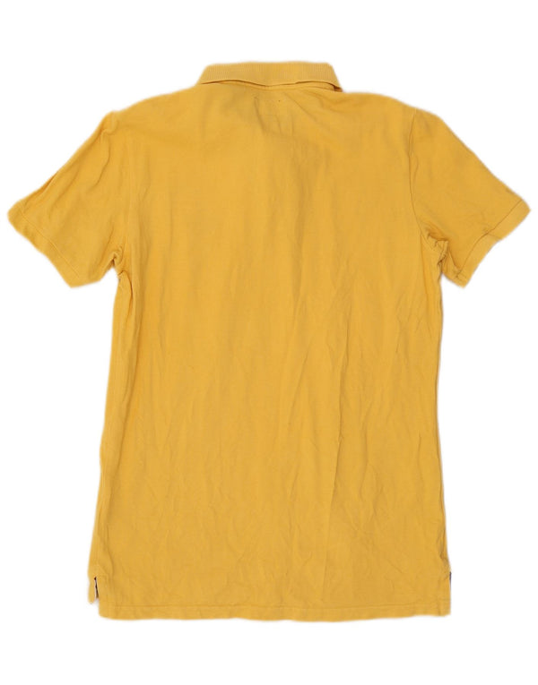 Superdry Mens Polo Shirt Medium Yellow Cotton