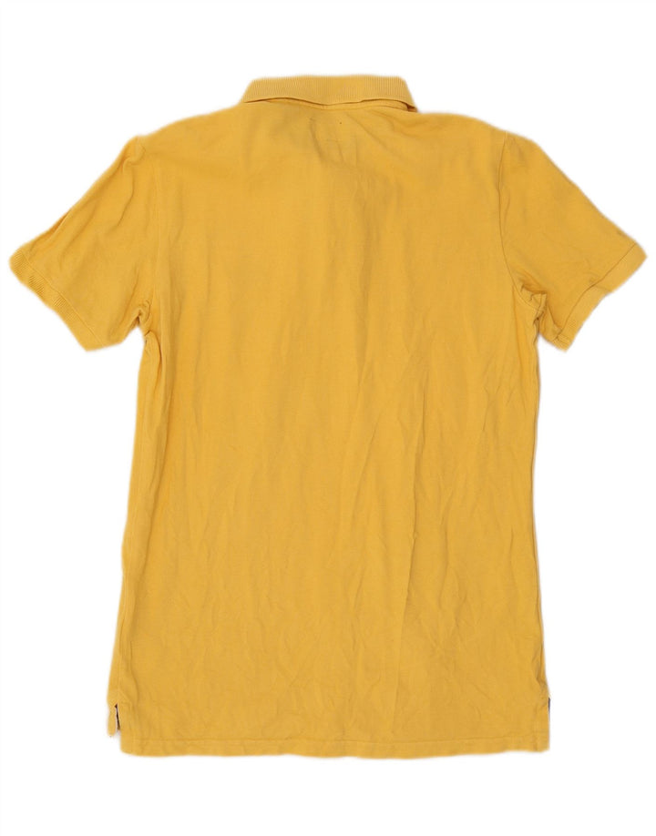 Superdry Mens Polo Shirt Medium Yellow Cotton
