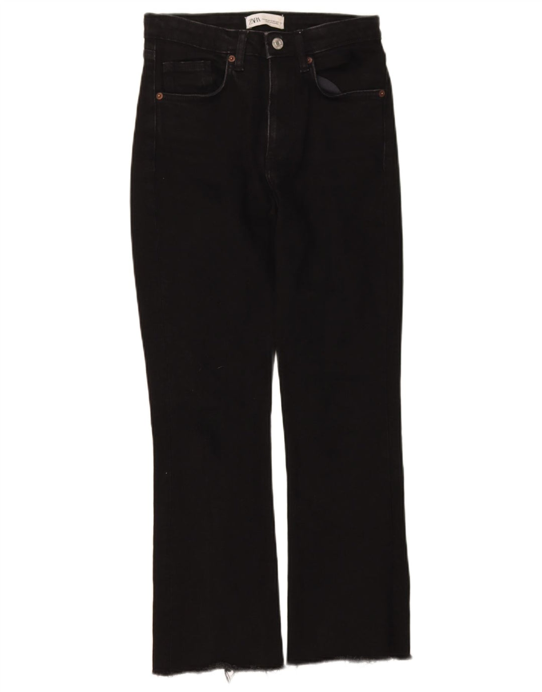 Zara Womens Bootcut Jeans EU 34 2XS W24 L26 Black