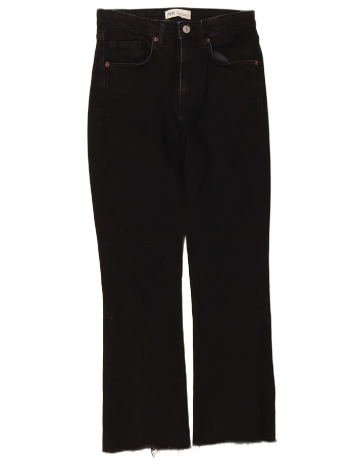 Zara Womens Bootcut Jeans EU 34 2XS W24 L26 Black