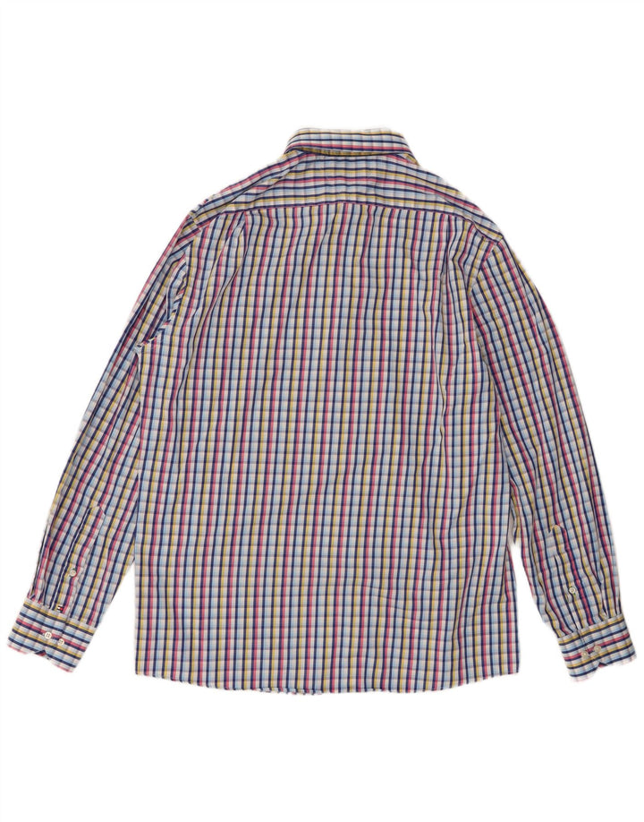 Tommy Hilfiger Mens Shirt Size 16 16 1/2 Large Multicoloured Check Cotton