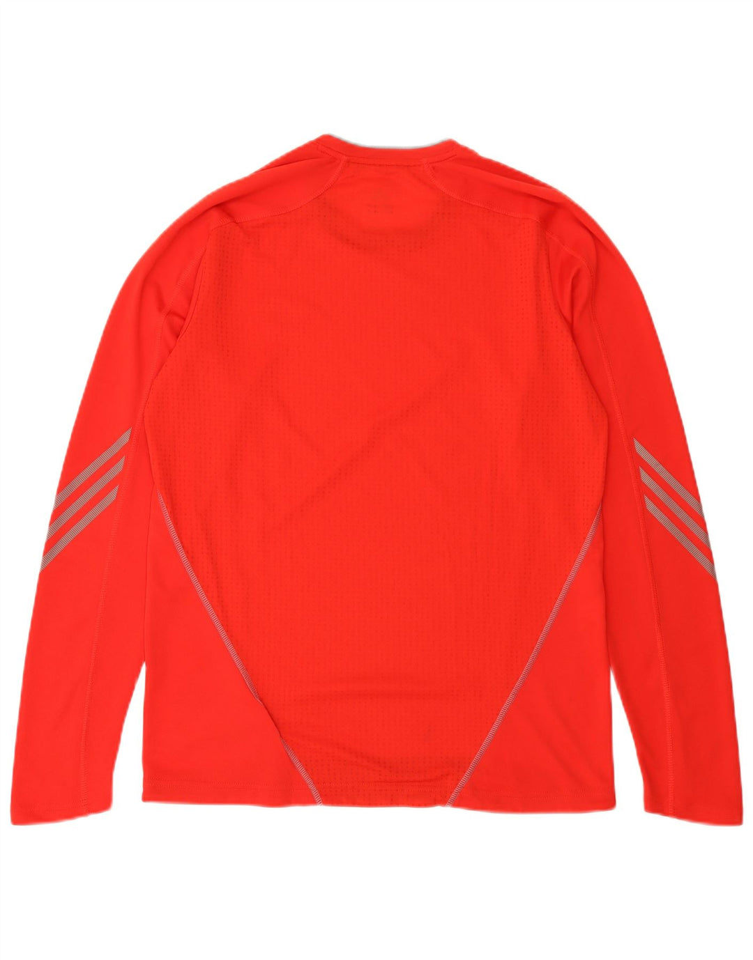 ADIDAS Mens Climalite Top Long Sleeve Medium Red Polyester