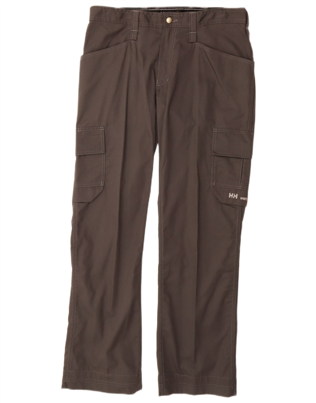 Helly Hansen Mens Workwear Straight Cargo Trousers W33 L32 Grey Polyester
