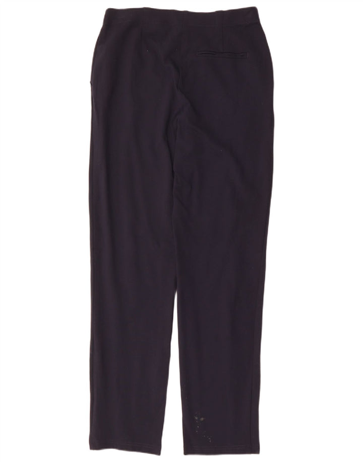MARKS & SPENCER Womens Chino Trousers UK 12 Medium W30 L31 Navy Blue