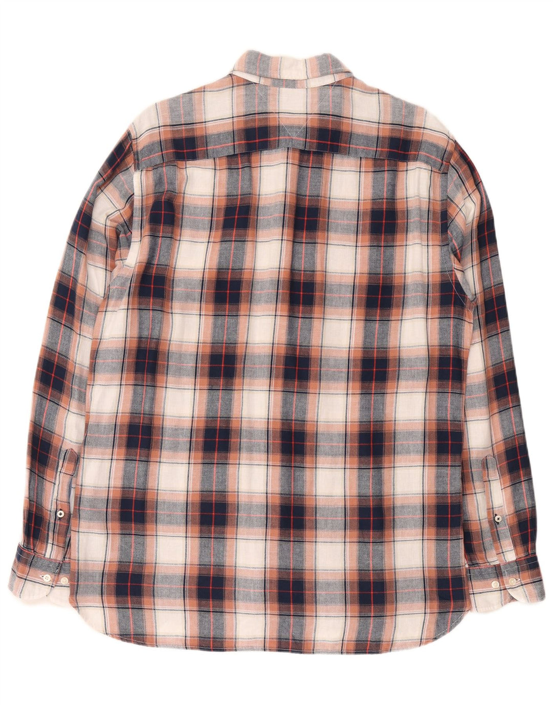 Tommy Hilfiger Mens Flannel Shirt Large Multicoloured Check Cotton