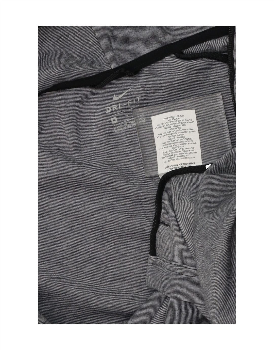 NIKE Womens Dri Fit Zip Hoodie Sweater UK 12 Medium Grey Polyester Vintage Nike and Second-Hand Nike from Messina Hembry 