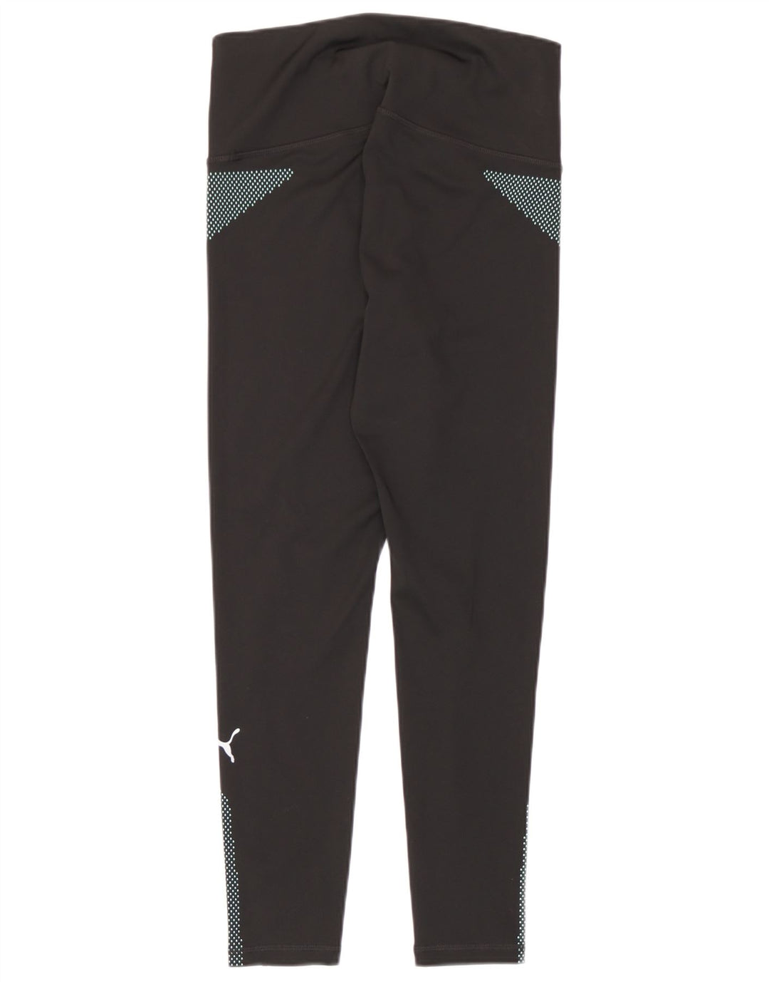 Puma Womens Leggings UK 12 Medium Black Geometric