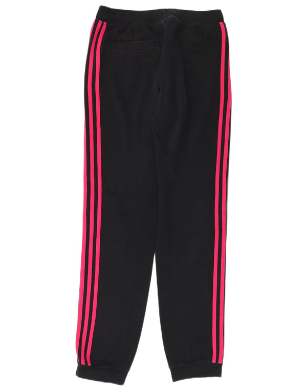 ADIDAS Girls Tracksuit Trousers Joggers 14-15 Years Black Cotton