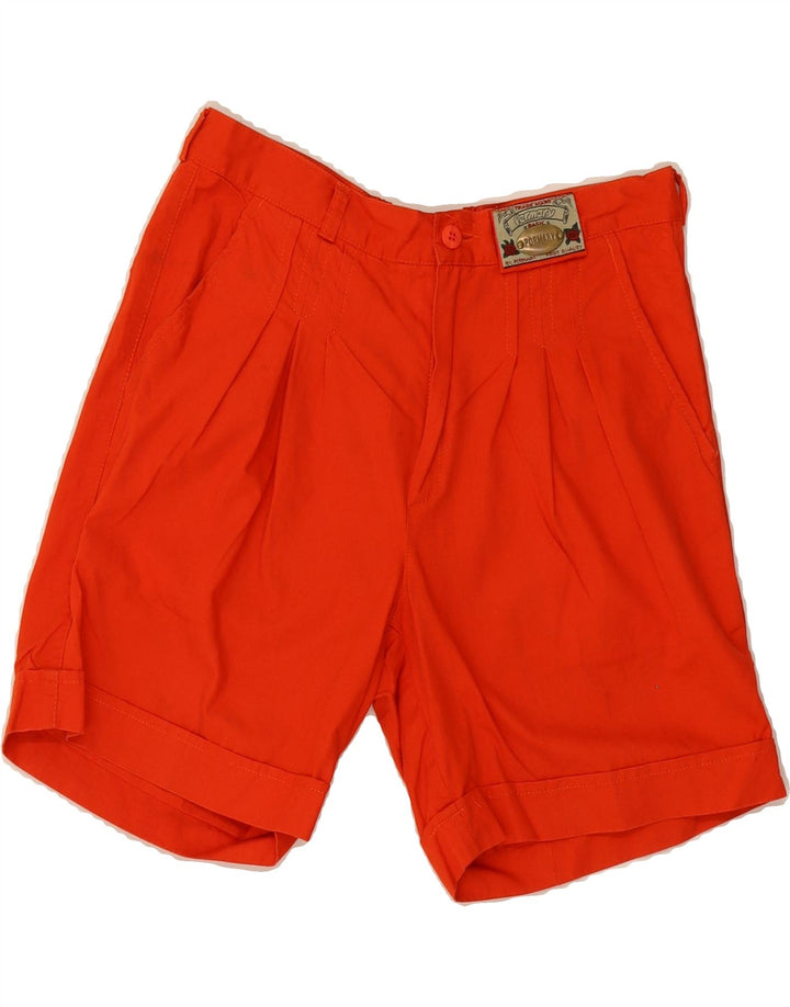 VINTAGE Womens Pegged Chino Shorts W29 Medium  Orange Vintage Vintage and Second-Hand Vintage from Messina Hembry 