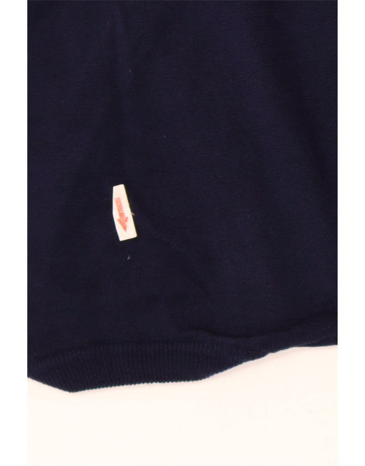 North Pole Mens Vest Tank Top XL Navy Blue Wool