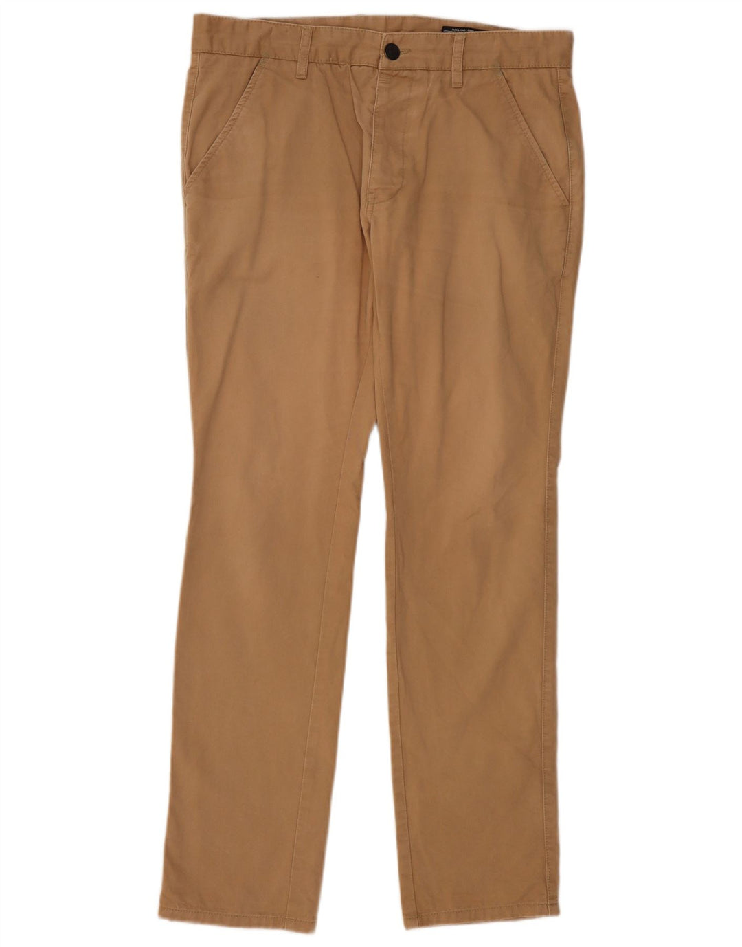 JACK & JONES Mens Slim Chino Trousers W36 L32 Beige