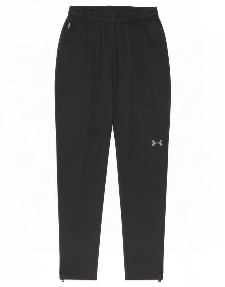 Under Armour Mens Tracksuit Trousers Small Black Polyester