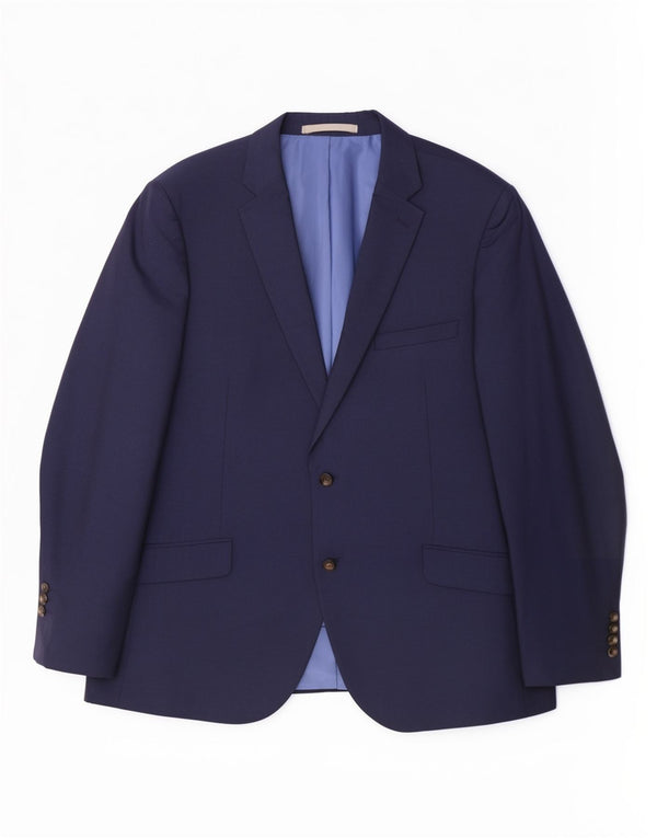 Marks & Spencer Mens 2 Button Blazer Jacket UK 44 XL Navy Blue Classic