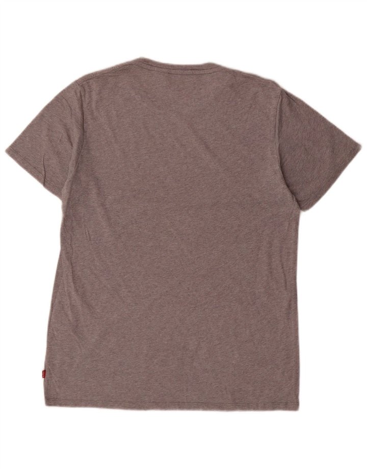 Levi's Mens Graphic T-Shirt Top Small Grey Cotton