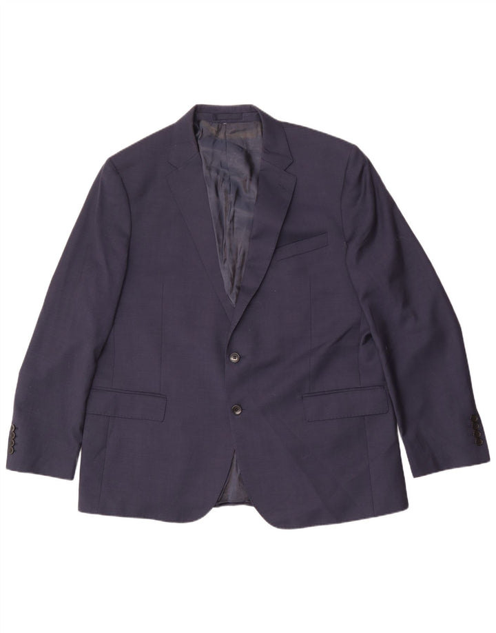 Marks & Spencer Mens Autograph 2 Button Blazer Jacket UK 48 2XL Navy Blue