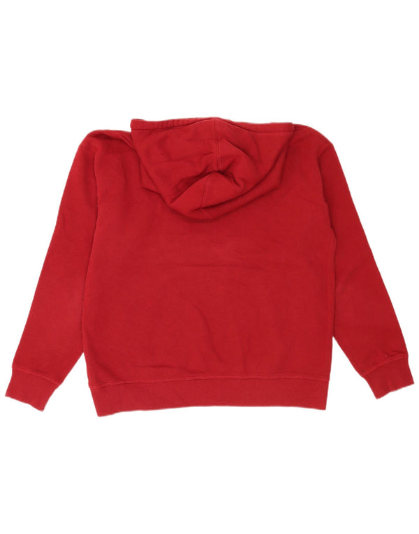 Champion Mens Hoodie Jumper Medium Red Cotton