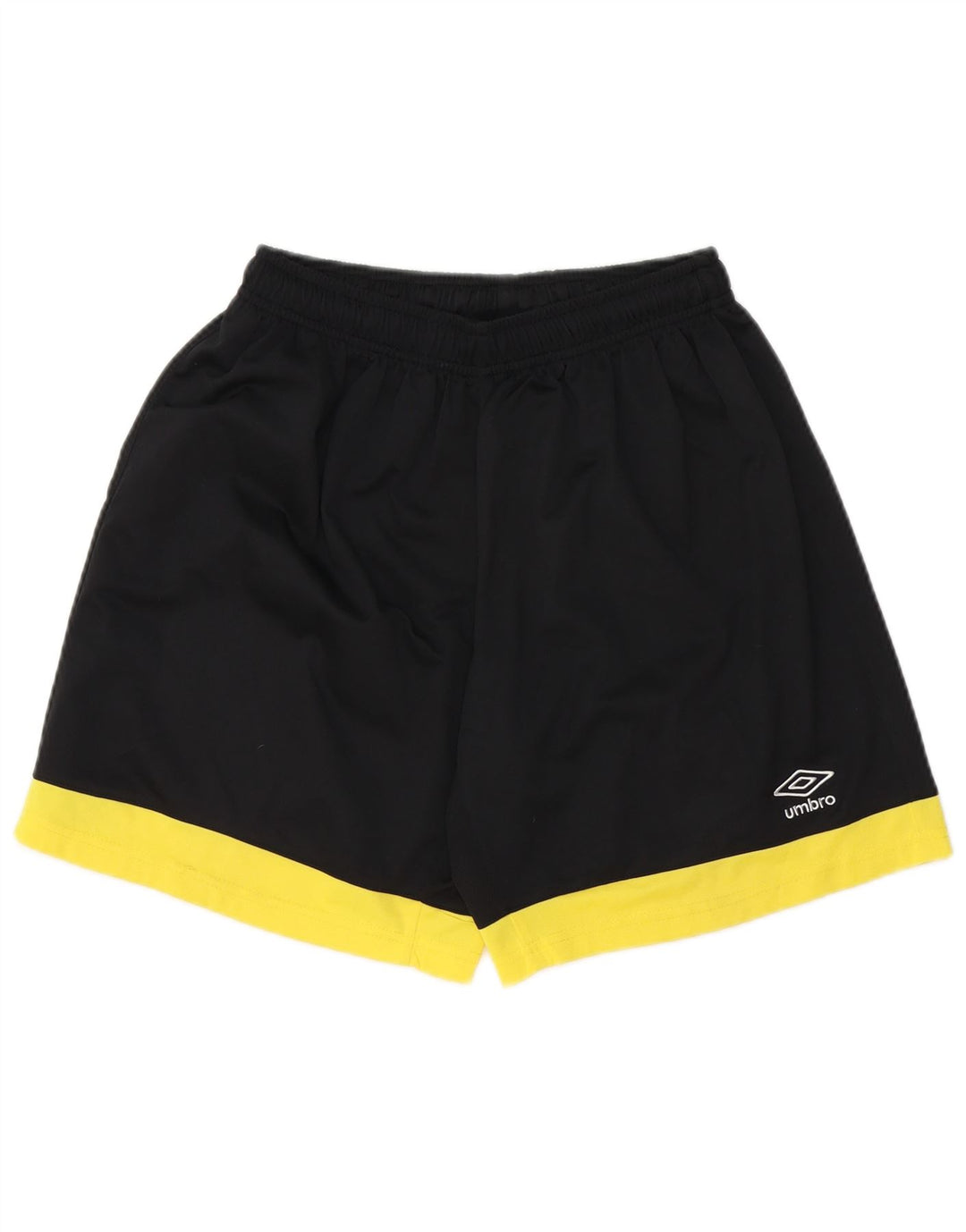 UMBRO Mens Sport Shorts Medium  Black Colourblock Polyester