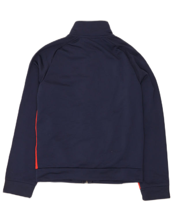 Puma Boys Graphic Tracksuit Top Jacket 9-10 Years Navy Blue Colourblock