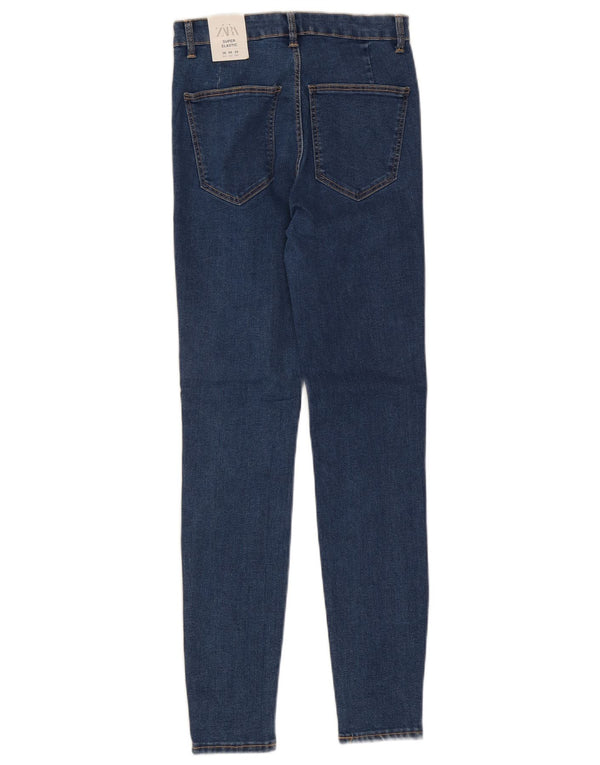 Zara Womens Skinny Jeans EU 38 Small W28 L28 Blue Cotton