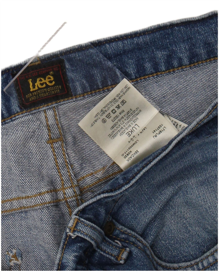 LEE Mens Slim Jeans W34 L29 Blue Cotton