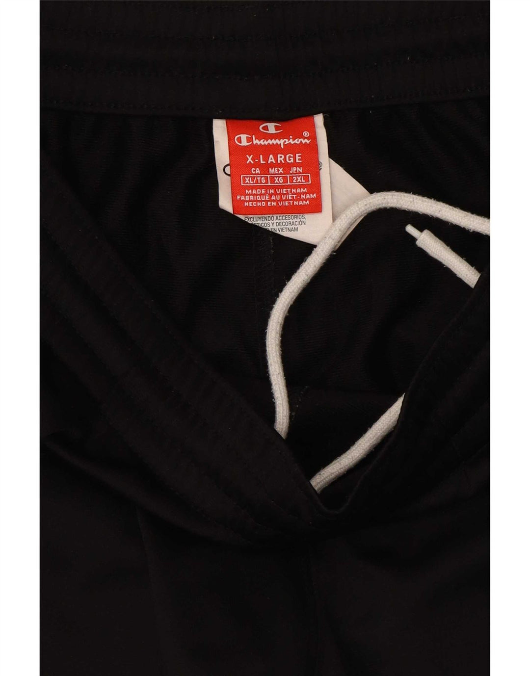 Champion Mens Graphic Tracksuit Trousers XL Black Polyester