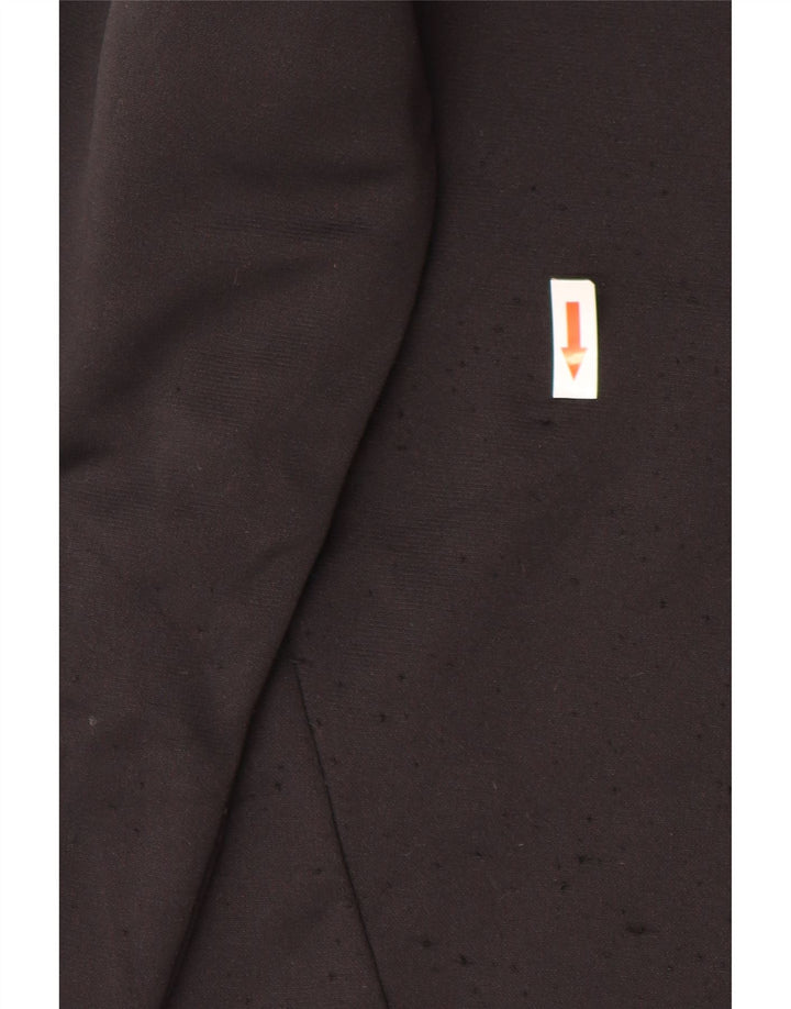Under Armour Mens Zip Neck Sweatshirt Jumper Medium Black Polyester