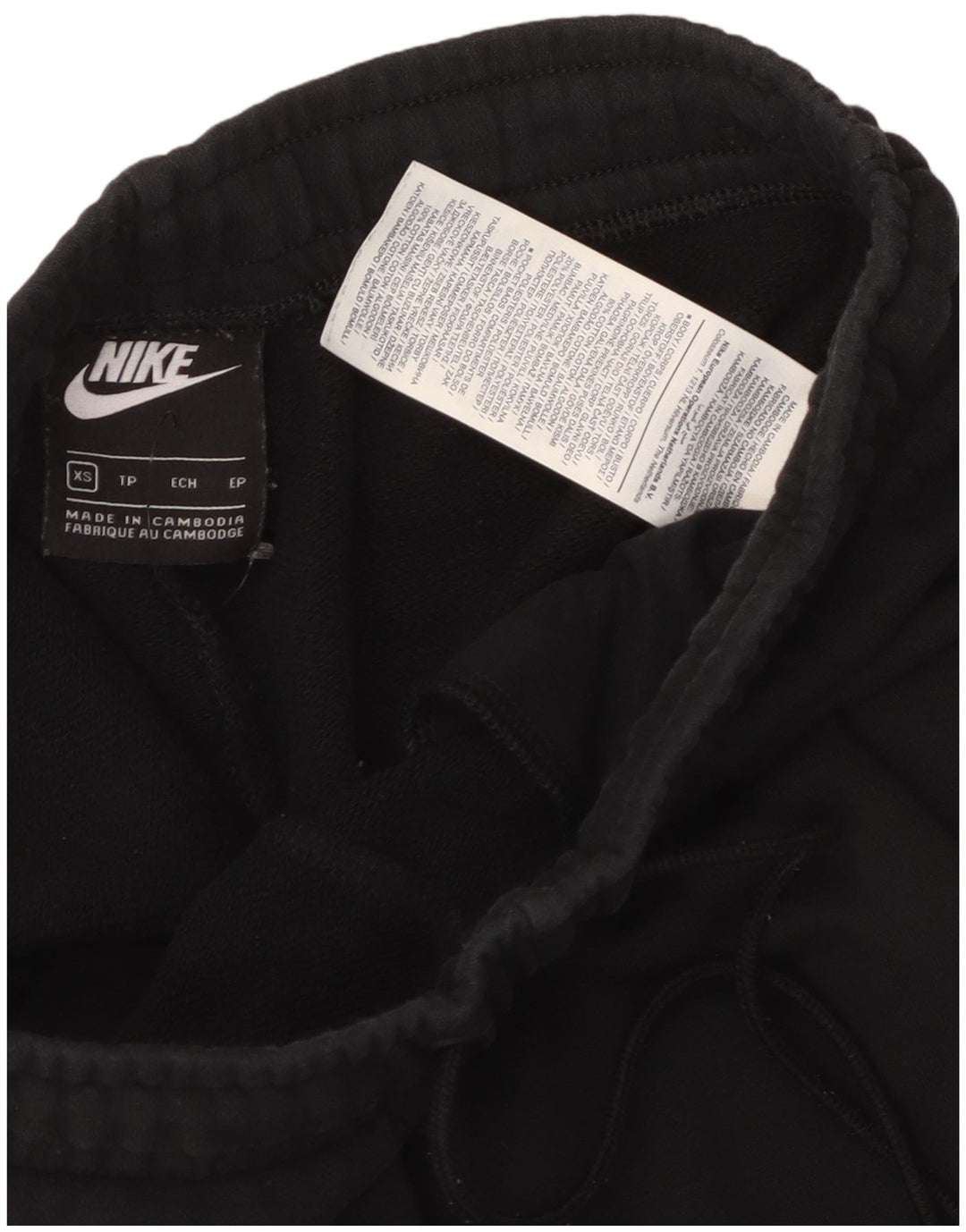 NIKE Womens Tracksuit Trousers Joggers UK 6 XS  Black Cotton
