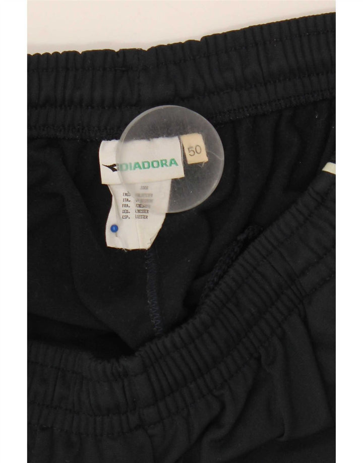 Diadora Mens Tracksuit Trousers IT 50 Medium Navy Blue Polyester