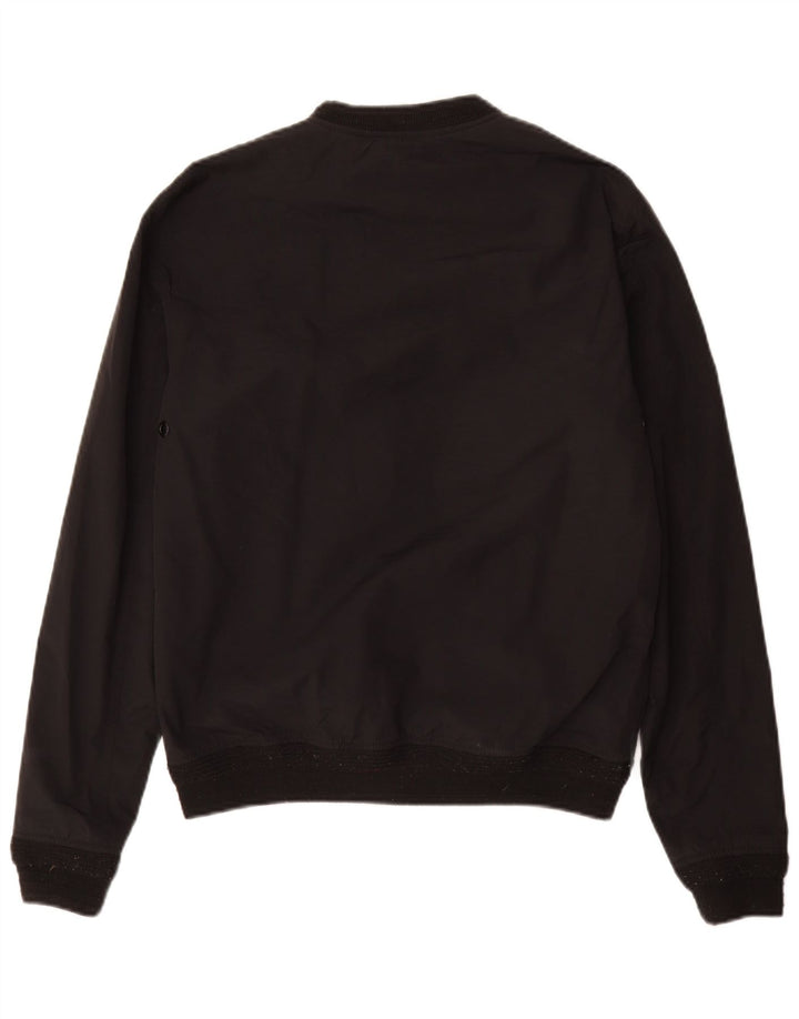 SUPERDRY Mens Bomber Jacket UK 38 Medium Black Cotton